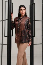 شومیز ابریشم پتینه